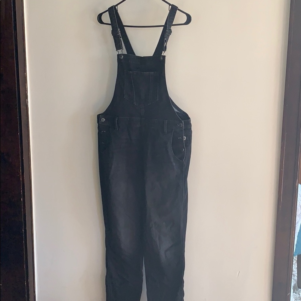 Black overalls